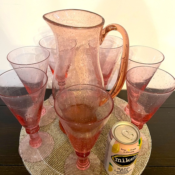 Princess house stemmed drink glasses and picture - Picture 3 of 4